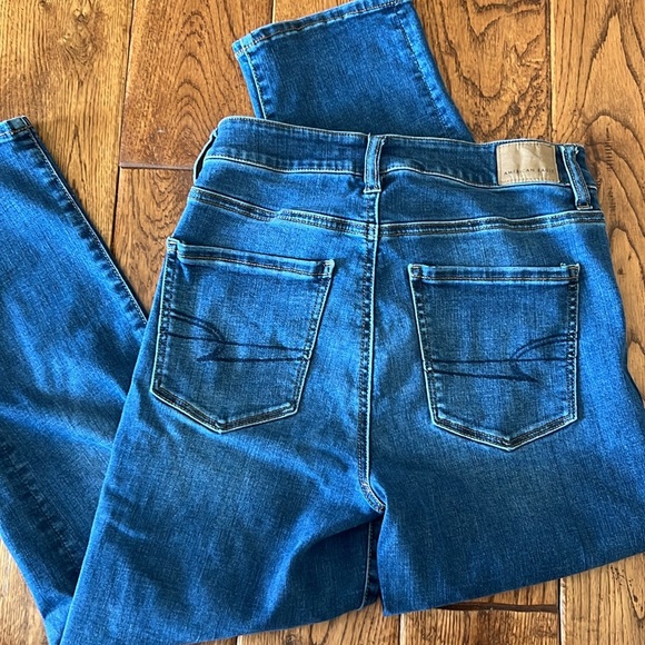 American Eagle Outfitters Blue Straight Jeans Classic Fit - Picture 2 of 4